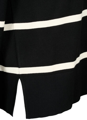  Blouse à rayures en jersey viscose, Black Comb, Packshot image number 3