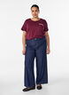 T-shirt met motief, Rood, Model image number 1