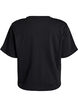 T-shirt coupe boxy en coton, Noir, Packshot image number 1