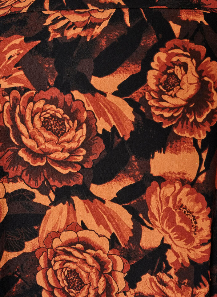Robe courte en coton avec un ourlet &eacute;lastique et des manches longues, Noir, Packshot image number 2