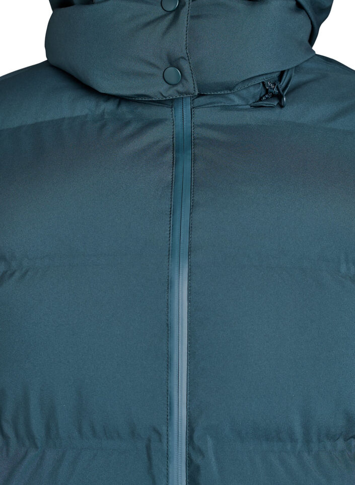 Doudoune courte avec capuche amovible, Vert, Packshot image number 2