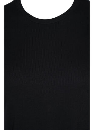 Chemise de nuit sans manches en viscose, Black, Packshot image number 2