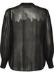 Blouse en viscose &agrave; col &agrave; volants, Noir, Packshot image number 1