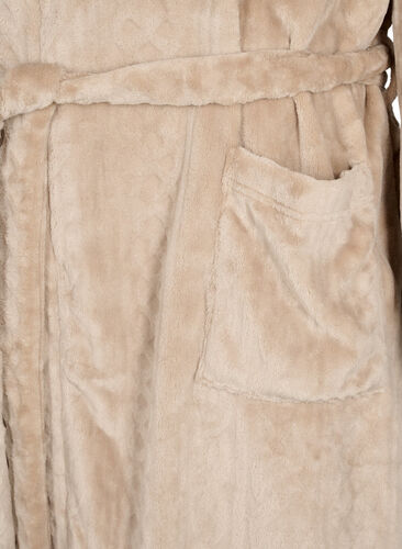 Robe de chambre avec poches, Natural, Packshot image number 3
