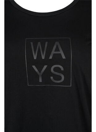 T-shirt en coton à manches courtes avec imprimé, Black WAYS, Packshot image number 2