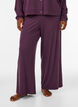 Pantalon en jersey c&ocirc;tel&eacute; &agrave; jambes amples, Violet, Model image number 0