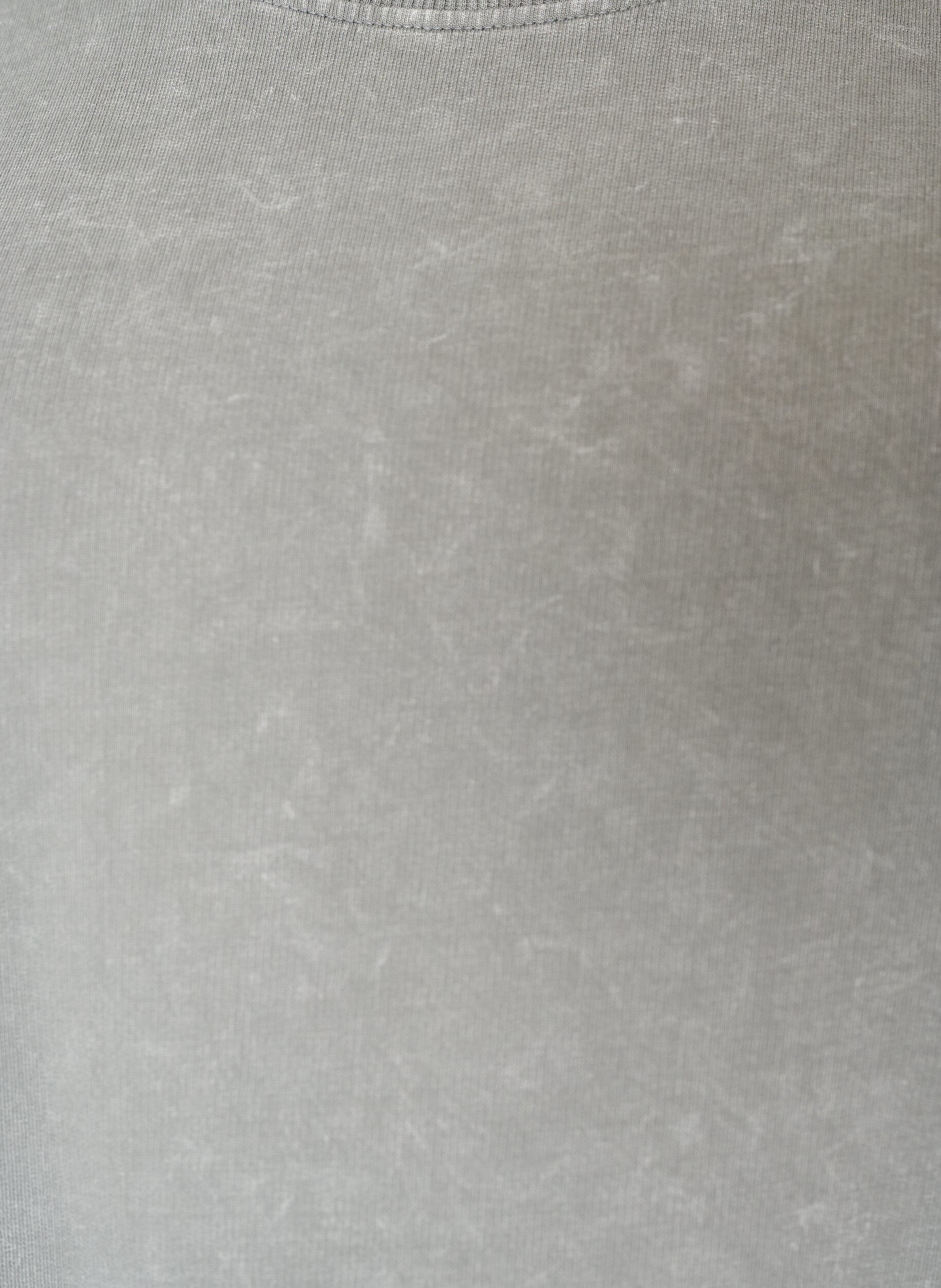 ZizziRobe T-shirt ample avec bordure en dentelle, Gris, Packshot image number 2