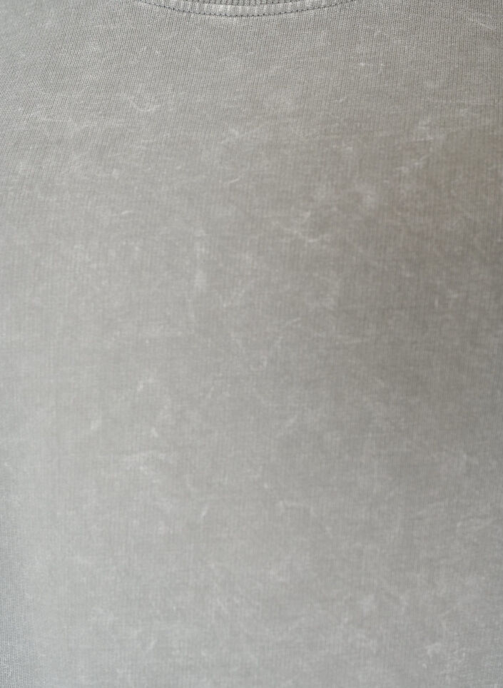 Robe T-shirt ample avec bordure en dentelle, Gris, Packshot image number 2