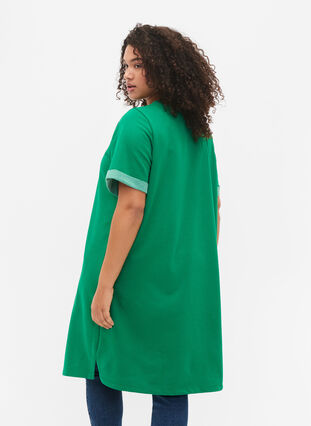 Robe-pull à manches courtes et fentes, Jolly Green, Model image number 1