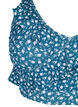 Soutien-gorge de bikini à fleurs avec détails à volants, Bleu pétrole, Packshot image number 2