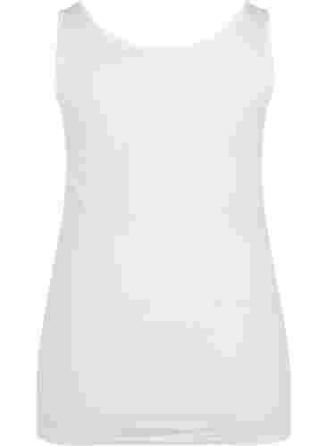 Haut basique en coton, Bright White, Packshot image number 1