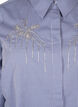 Chemise en coton biologique avec broderie de perles, Bleu, Packshot image number 2