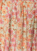 Korte viscose jurk met smokwerk en bloemenprint, Oranje, Packshot image number 2