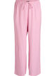 Losse seersucker-pyjamabroek met hoge taille, Roze, Packshot image number 0