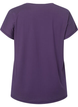 Trainings T-shirt met korte mouwen, Purple Plumeria, Packshot image number 1