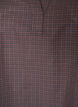 Blouse met ruitdessin, V-hals en 3/4-mouwen, Bruin, Packshot image number 2