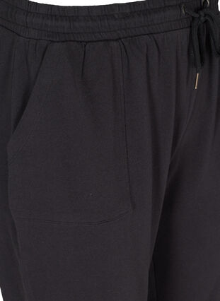 Pantalon de jogging en coton avec poches, Black, Packshot image number 3