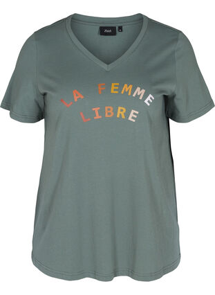 T-shirt avec imprimé , Balsam Green FEMME, Packshot image number 0