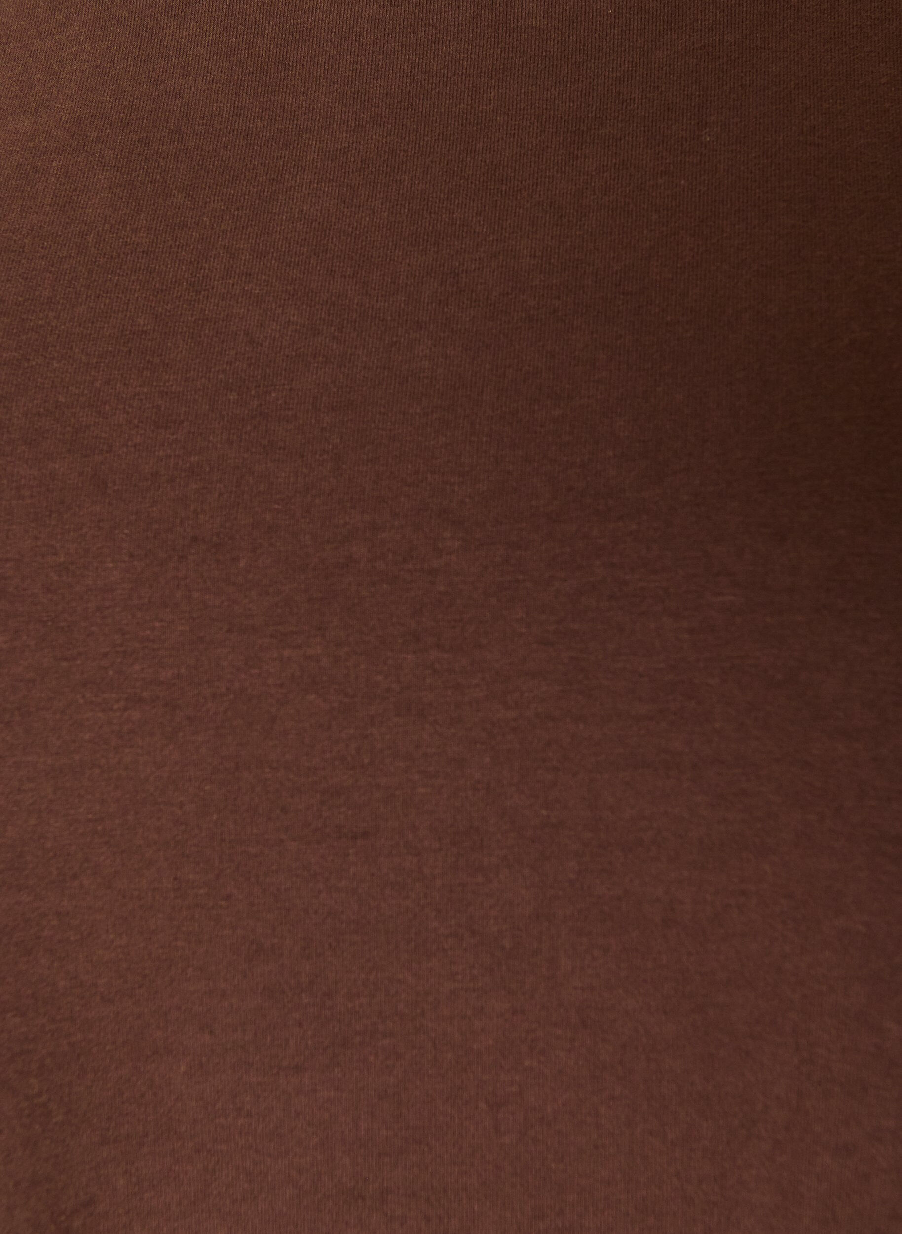 ZizziBasic jerseyblouse met lange mouwen, Bruin, Packshot image number 2