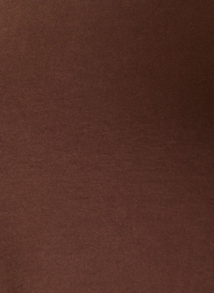 Basic jerseyblouse met lange mouwen, Bruin, Packshot image number 2