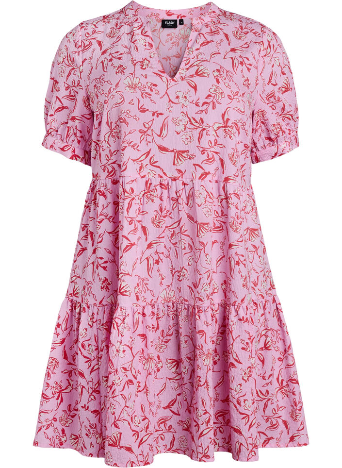 FLASH - Robe courte coupe évasée, Violet, Packshot image number 0