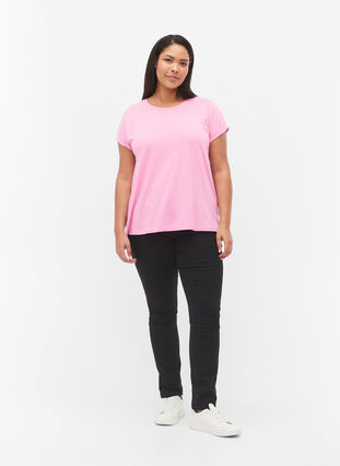 T-shirt à manches courtes en coton mélangé, Rosebloom, Model image number 2