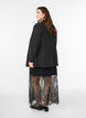 Lange rok van kant met elastische taille, Zwart, Model image number 2