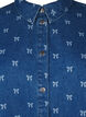 Denim overhemd met strik, Denim Blue W. Wh.Bow, Packshot image number 2