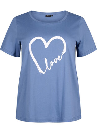 T-shirt en coton à col ras du cou avec impression, Moonlight W.Heart L., Packshot image number 0