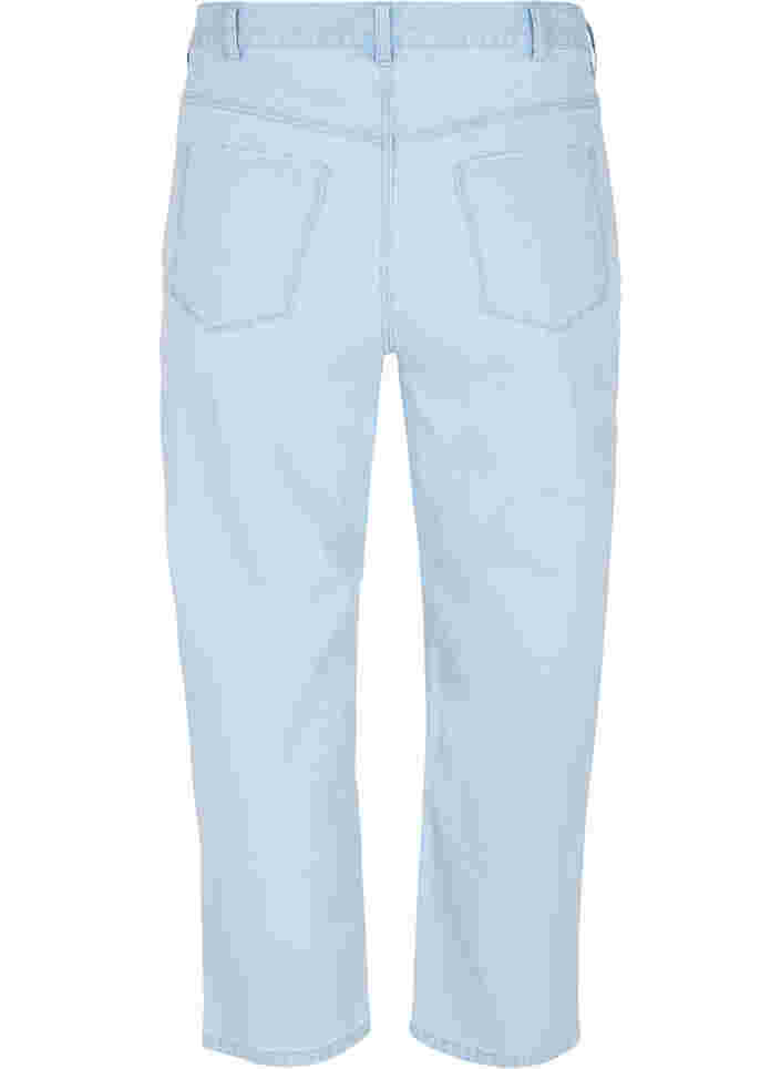 Straight jeans met enkellengte, Light blue denim, Packshot image number 1