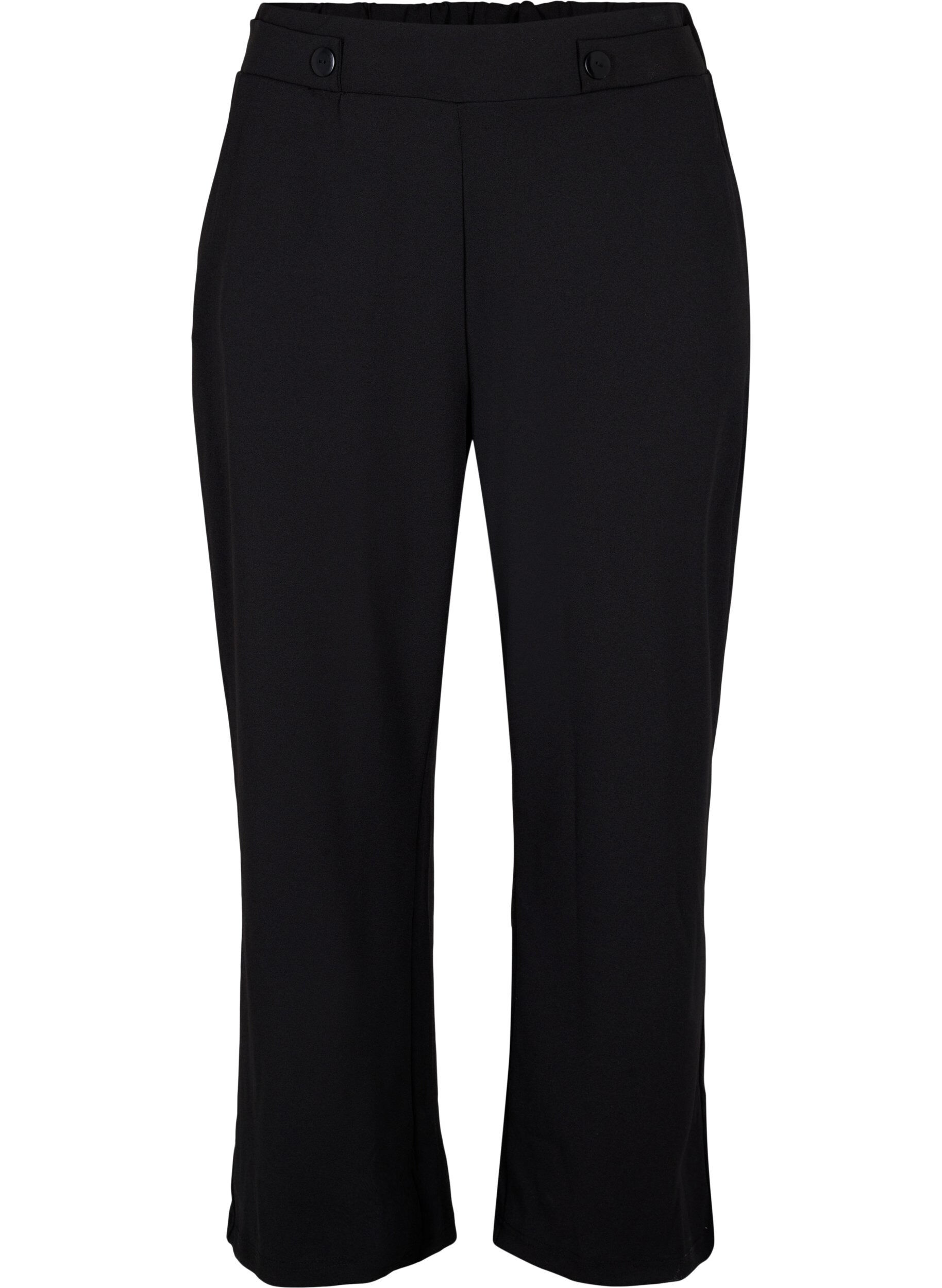 ZizziLosse broek met zakken, Zwart, Packshot image number 0