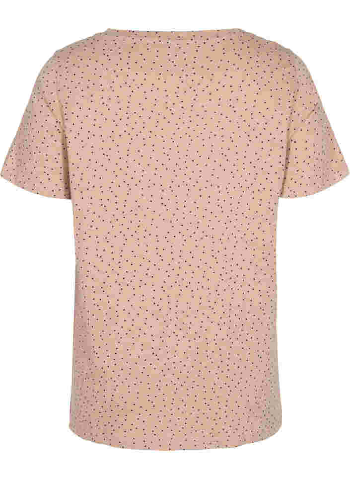 T-shirt en coton à pois, Neutral w. Dots, Packshot image number 1