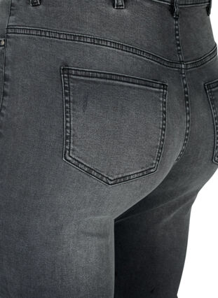 Jeans moulants avec détails d'usure, Grey Denim, Packshot image number 3