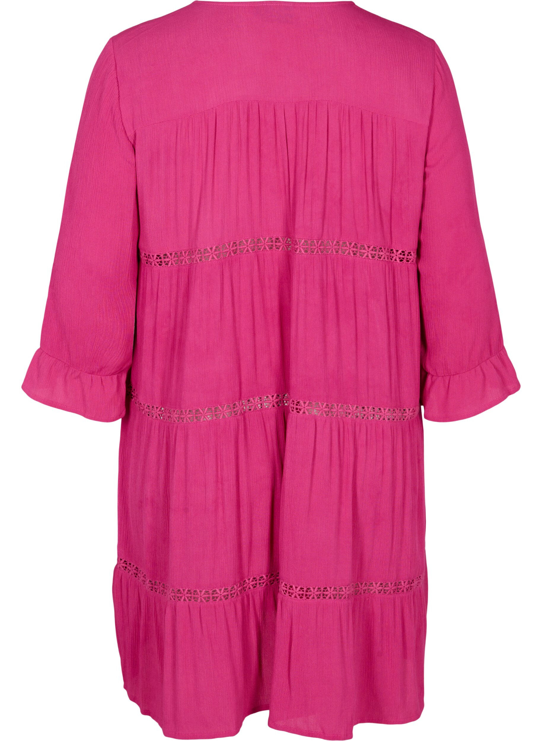 Zizzi Robe de plage en viscose, Raspberry Rose, Packshot image number 1