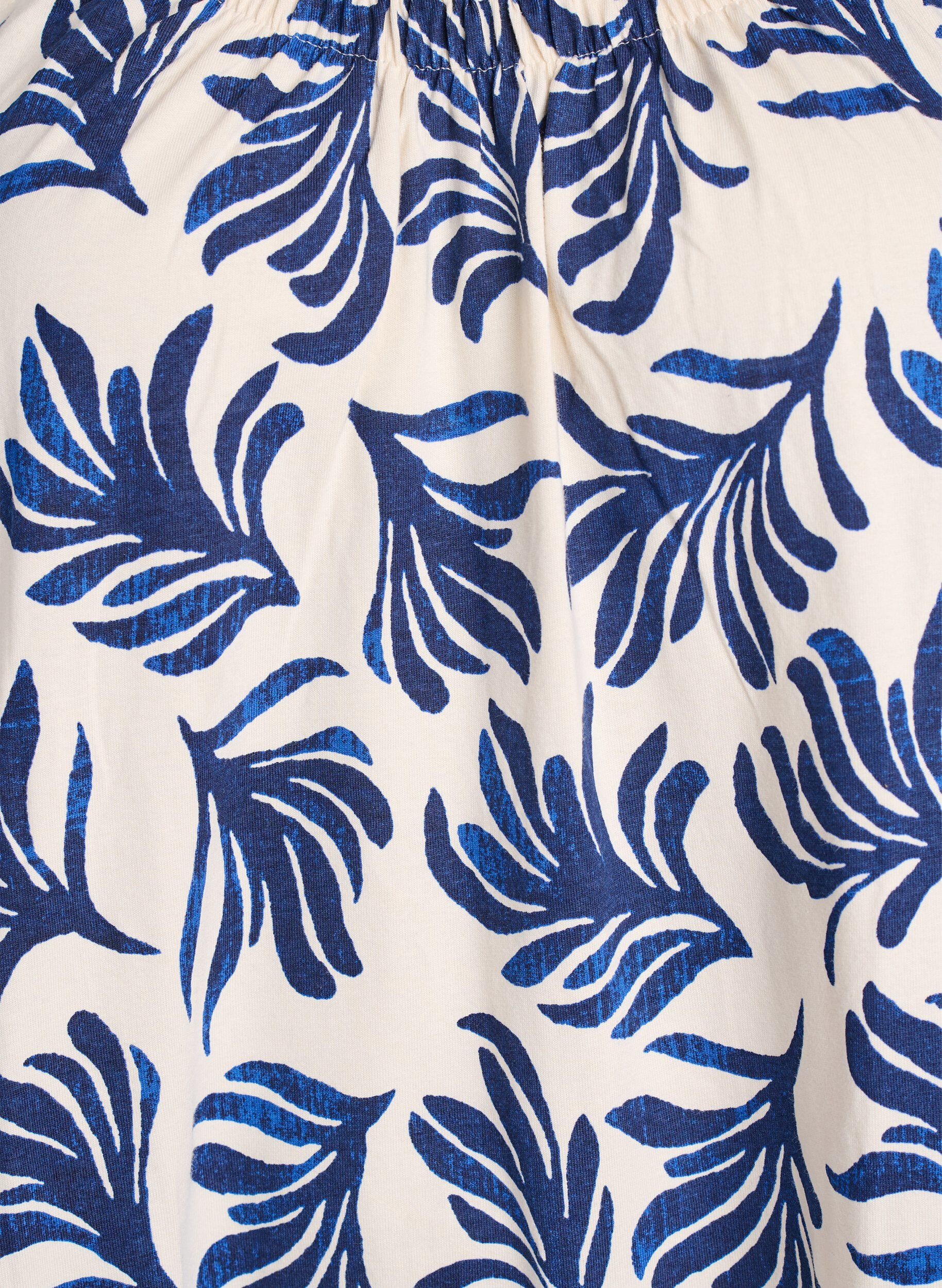 ZizziRobe &agrave; bretelles midi en coton bio, Blanc, Packshot image number 2