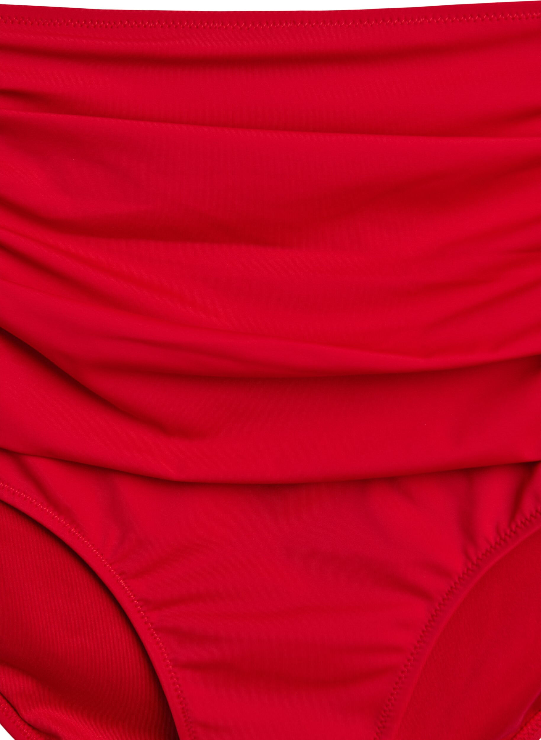 ZizziBas de bikini taille haute, Rouge, Packshot image number 2