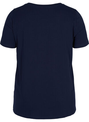 T-shirt à manches courtes avec imprimé, Night Sky w. silver , Packshot image number 1