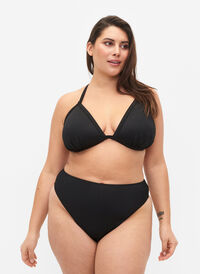 String bikini à taille normale, Black, Model