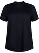 T-shirt basique en coton &agrave; col rond, Noir, Packshot image number 0