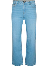  Gemma-jeans met hoge taille en rechte pasvorm, Light blue, Packshot