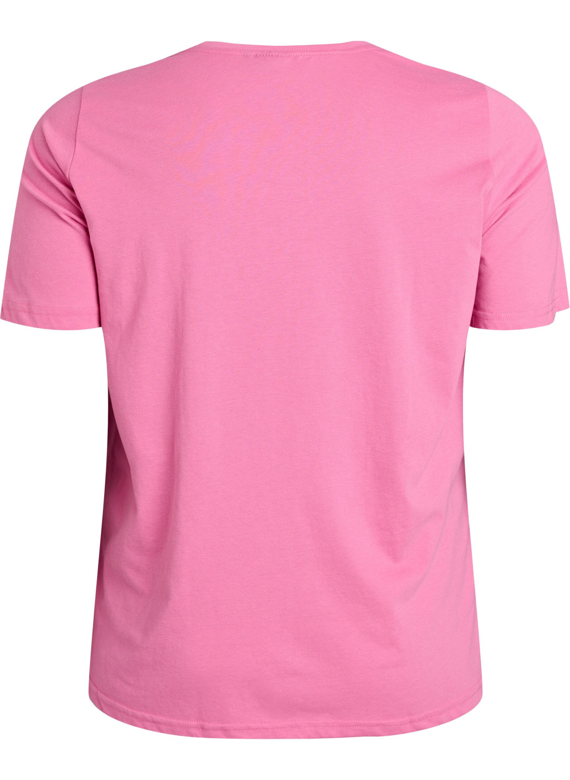 ZizziT-shirt met print, Roze, Packshot image number 1