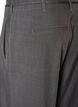 Op maat gemaakte broek met plooien en een strikceintuur, Grijs, Packshot image number 3
