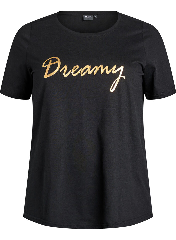 FLASH - T-shirt met print, Zwart, Packshot image number 0