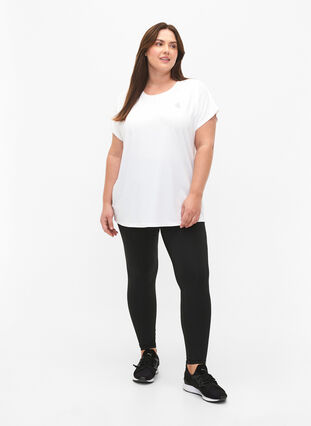 Trainings T-shirt met korte mouwen, Bright White, Model image number 2