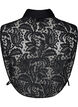 Col de chemise en dentelle, Black, Packshot image number 1