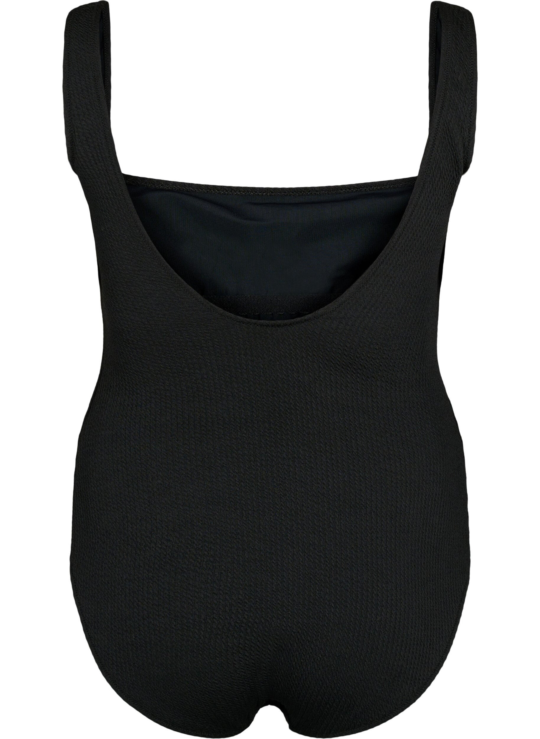 Zizzi Maillot de bain avec structure en cr&ecirc;pe, Black, Packshot image number 1