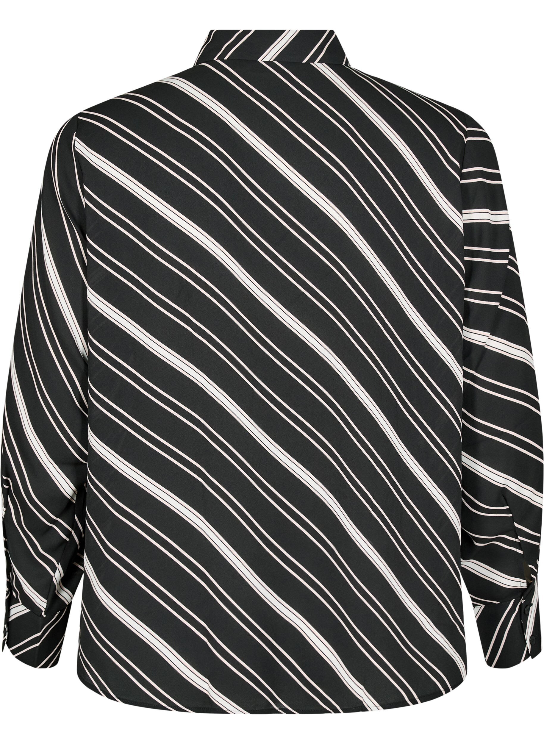 ZizziShirt met patroon en lange mouwen, Black Stripe, Packshot image number 1