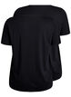 FLASH - 2-pack T-shirts met V-hals, Black/Black, Packshot image number 1