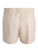 Bermuda shorts met hoge taille in linnen en viscose, Beige, Packshot image number 1