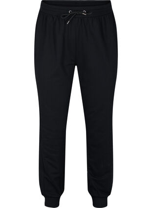 Pantalon de survêtement avec bandes latérales, Black, Packshot image number 0